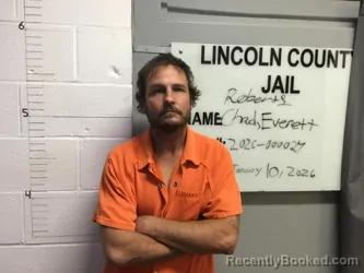 Recent Mugshot Image for CHAD EVERETT ROBERTS in Lincoln County, Oklahoma