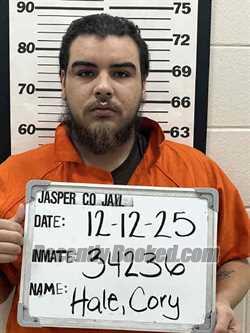 Recent Mugshot Image for CORY JAMES HALE in Jasper County, Iowa