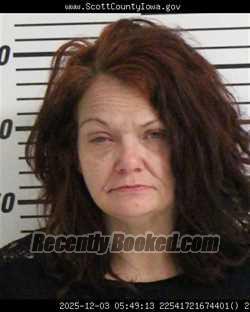 Recent Mugshot Image for JESSICA KAY GORDON in Scott County, Iowa