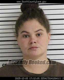 Recent Mugshot Image for BRENNA MICHELLE MARKS in Scott County, Iowa