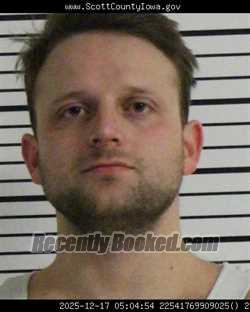 Recent Mugshot Image for ZACHARY DEAN NICHOLS in Scott County, Iowa