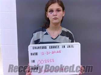 Recent Mugshot Image for CAITLYN R TAYLOR in Crawford County, Indiana