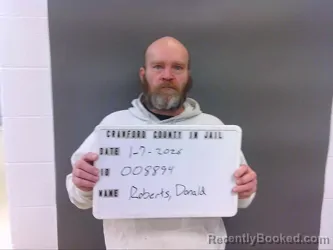 Recent Mugshot Image for DONALD ROBERTS in Crawford County, Indiana