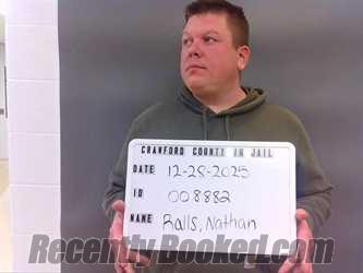 Recent Mugshot Image for NATHAN RALLS in Crawford County, Indiana