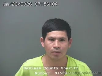 Recent Mugshot Image for DOMINGO CHAVEZ LOPEZ in Daviess County, Indiana