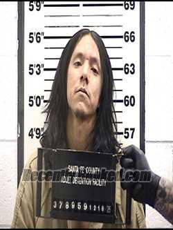 Recent Mugshot Image for TYRELL YAZZIE in Santa Fe County, New Mexico