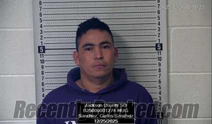 Recent Mugshot Image for Carlos NMI Sanchez-Sanchez in Jackson County, Kansas
