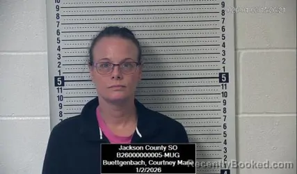 Recent Mugshot Image for Courtney Marie Buettgenbach in Jackson County, Kansas