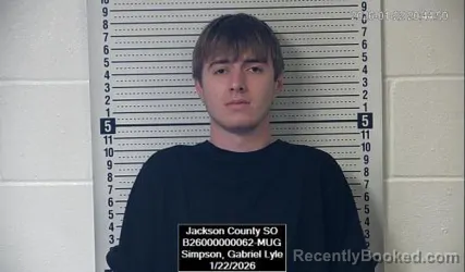 Recent Mugshot Image for Gabriel Lyle Simpson in Jackson County, Kansas