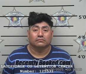 Recent Mugshot Image for MARTIN JIMENEZ MIRANDA in Lauderdale County, Alabama
