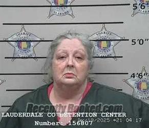 Recent Mugshot Image for CYNTHIA CAROLINE ROSSON in Lauderdale County, Alabama