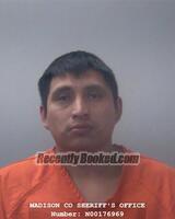 Recent Mugshot Image for MARCOS MORENTE GARCIA in Madison County, Alabama