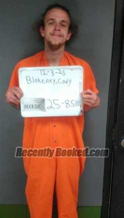 Recent Mugshot Image for Cody Lee Blakeney in Sebastian County, Arkansas