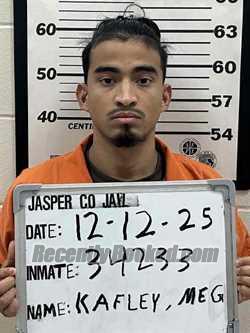 Booking photo from Jasper County, Iowa