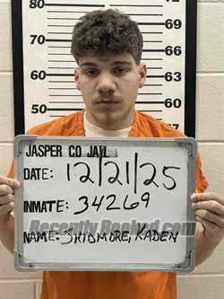 Booking photo from Jasper County, Iowa