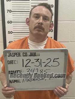 Booking photo from Jasper County, Iowa