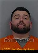 Booking photo from Linn County, Iowa