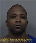 Booking photo from Linn County, Iowa