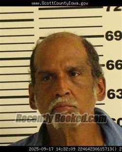 Booking photo from Scott County, Iowa