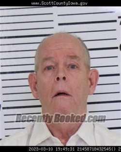 Booking photo from Scott County, Iowa