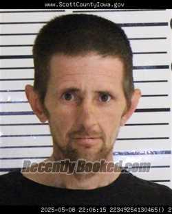 Booking photo from Scott County, Iowa