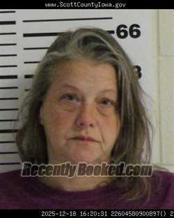 Booking photo from Scott County, Iowa