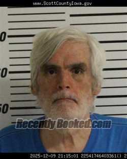 Booking photo from Scott County, Iowa
