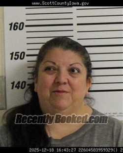 Booking photo from Scott County, Iowa