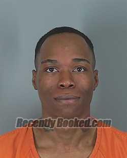 Booking photo from Spartanburg County, South Carolina