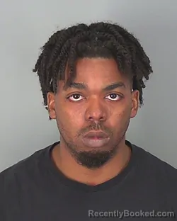 Booking photo from Spartanburg County, South Carolina