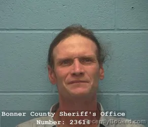 Booking photo from Bonner County, Idaho