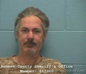 Booking photo from Bonner County, Idaho