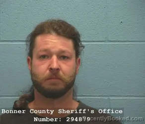 Booking photo from Bonner County, Idaho