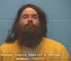 Booking photo from Bonner County, Idaho