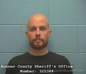 Booking photo from Bonner County, Idaho