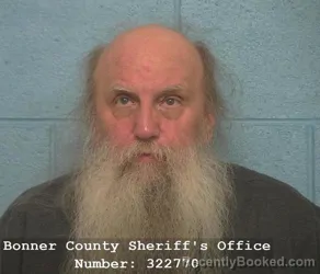 Booking photo from Bonner County, Idaho
