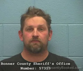 Booking photo from Bonner County, Idaho