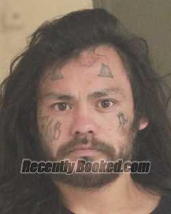 Booking photo from Tehama County, California