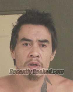 Booking photo from Tehama County, California