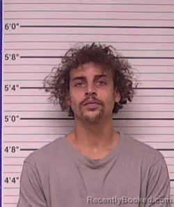 Booking photo from Bladen County, North Carolina