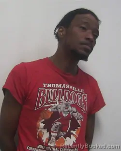 Booking photo from Davidson County, North Carolina