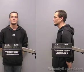 Booking photo from Sangamon County, Illinois