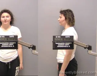 Booking photo from Sangamon County, Illinois