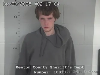 Booking photo from Benton County, Indiana