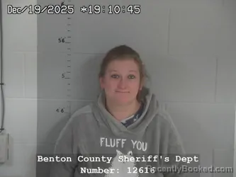 Booking photo from Benton County, Indiana