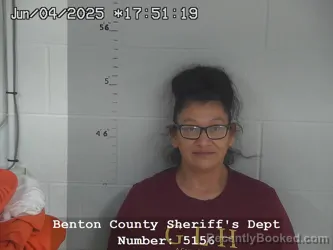 Booking photo from Benton County, Indiana