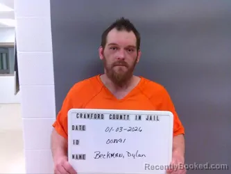 Booking photo from Crawford County, Indiana