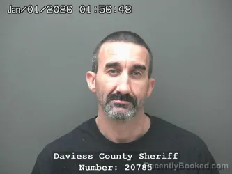 Booking photo from Daviess County, Indiana