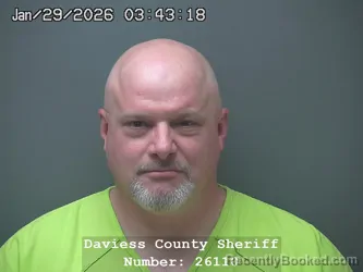 Booking photo from Daviess County, Indiana