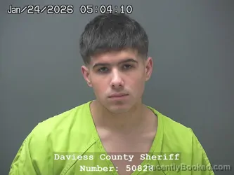 Booking photo from Daviess County, Indiana